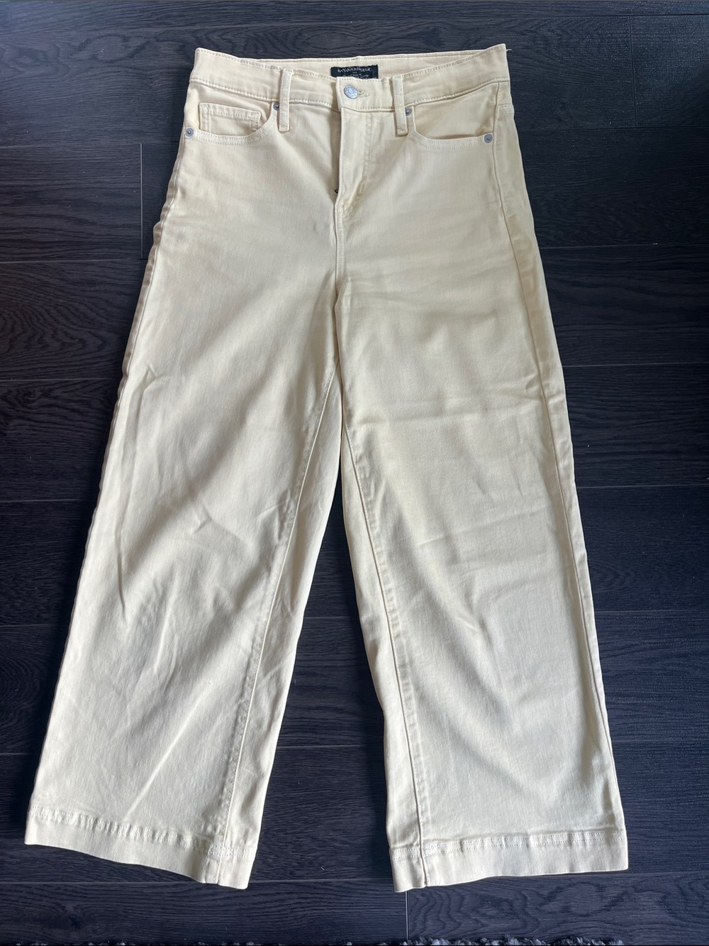 Vintage Wide Leg Butter Yellow Jeans